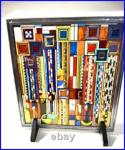 FRANK LLOYD WRIGHT Collection Foundation Stained Glass Suncatcher Window Panel