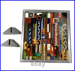 FRANK LLOYD WRIGHT Collection Foundation Stained Glass Suncatcher Window Panel