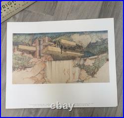 FRANK LLOYD WRIGHT Drawings A Portfolio of Six Prints 1994 Architecture Art