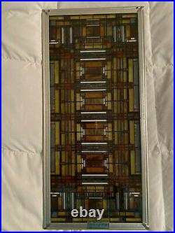 FRANK LLOYD WRIGHT Foundation Stained Glass Art Panels Set of 3 Designs