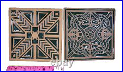 FRANK LLOYD WRIGHT Frankoma Pottery ARIZONA BILTMORE TILE Trivet Geometric FLW