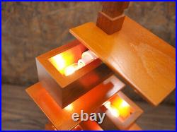 FRANK LLOYD WRIGHT Light TALIESIN 3 S2311 Wood Cherry Coated Modern Table Light
