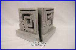 FRANK LLOYD WRIGHT MID CENTURY MODERN concrete bookends (Retired)
