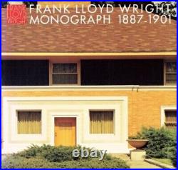 FRANK LLOYD WRIGHT MONOGRAPH 1 1887-1901 Vol 1 Hardcover complete works Book