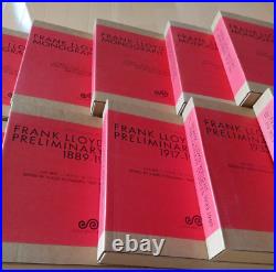 FRANK LLOYD WRIGHT MONOGRAPH PRELIMINARY STUDIES IN HIS RENDERINGS vol. 12 set