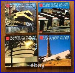 FRANK LLOYD WRIGHT MONOGRAPH Vol. 1-12 Complete Set