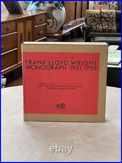 FRANK LLOYD WRIGHT Monograph 1951-1959 Vol 8 Complete Works SIGNED Japan