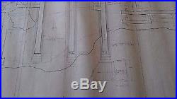 Frank Lloyd Wright Original Drawing Of Falling Water Foundation Plan Sheet 1
