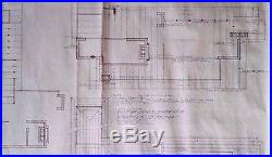 Frank Lloyd Wright Original Drawing Usonian House For Museum Of Modern Art P 1