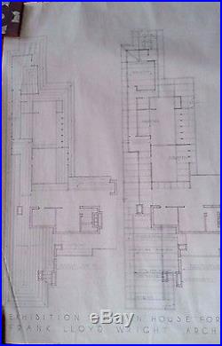Frank Lloyd Wright Original Drawing Usonian House For Museum Of Modern Art P 1
