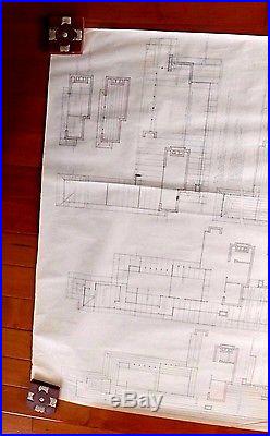 Frank Lloyd Wright Original Drawing Usonian House For Museum Of Modern Art P 1