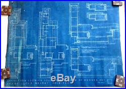 Frank Lloyd Wright Original Usonian House For Museum Of Modern Art Blueprint P3