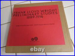 FRANK LLOYD WRIGHT PRELIMINARY STUDIES 1889-1916 Vol 9 Complete Works