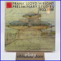 FRANK LLOYD WRIGHT Preliminary Studies 1933-1959 Architecture Book Used Japan