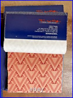 FRANK LLOYD WRIGHT SCHUMACHER (Prints, Wallcoverings, Wovens) RARE 1988 Design