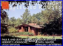 FRANK LLOYD WRIGHT SELECTED HOUSES 8 VOLUME SET PUBLISHED by EDITA