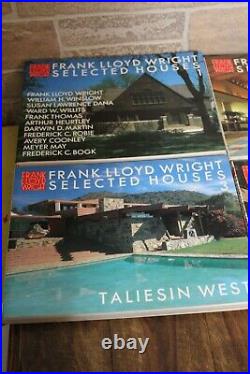 FRANK LLOYD WRIGHT Selected Houses Complete 8 Book Set Free Shipping
