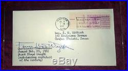 FRANK LLOYD WRIGHT Signed Envelope Stamp ULTRA RARE ARCHITECTURE 1957