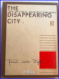 FRANK LLOYD WRIGHT The Disappearing City 1969 Ltd. Edition HC