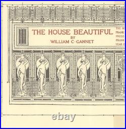 FRANK LLOYD WRIGHT The House Beautiful 12.5 x 24 Offset Lithograph 1992 Contem