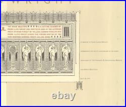 FRANK LLOYD WRIGHT The House Beautiful 12.5 x 24 Offset Lithograph 1992 Contem