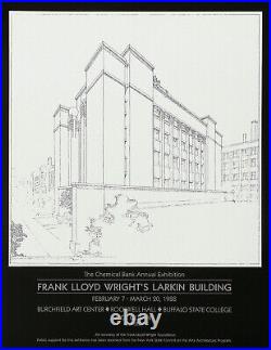 FRANK LLOYD WRIGHT XRare OOP 1988 Exhibition Poster/Litho LARKIN BUILDING FRANK LLOYD WRIGHT XRare OOP 1988 Exhibition Poster/Litho LARKIN BUILDING