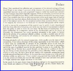 FRANK LLOYD Wright on Architecture Selected Writings 1894-1940 (1941, Gutheim)