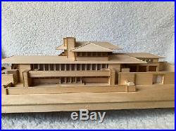 FRANK L WRIGHT Robie house vintage wood 1/8 scale model extremely rare