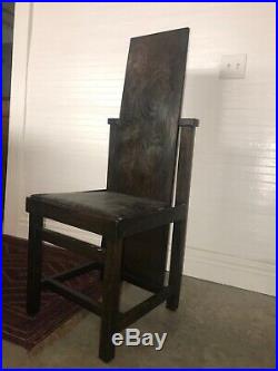 FRANK LlOYD WRIGHT Oak Slant back chair made for the Larkin Company