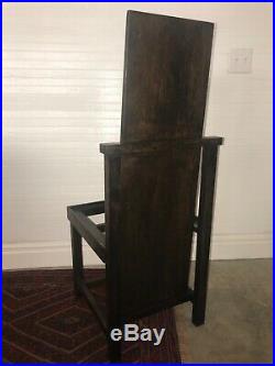 FRANK LlOYD WRIGHT Oak Slant back chair made for the Larkin Company