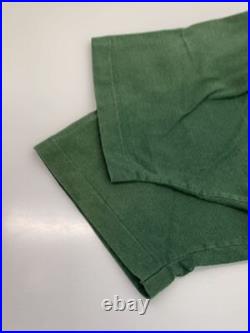 FRUIT OF THE LOOM T Shirt XL Cotton Green Solid 90s Frank Lloyd Wright Used