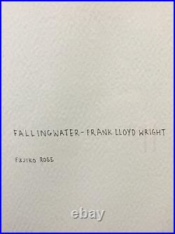 Falling Water. Frank Lloyd Wright. Fujiko Rose Limited Ed 59/60 Superb Big Print