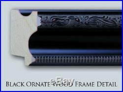 Fallingwater 2x Matted 20x24 Black Ornate Framed Art Print by Frank Lloyd Wright