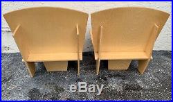 Fantastic Pair MID Century Modern Plywood Lounge Chairs After Frank Lloyd Wright