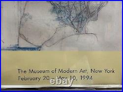Framed 1994 Frank Lloyd Wright MoMA Vintage Fallingwater Exhibition Poster Print