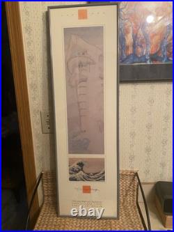 Framed FRANK LLOYD WRIGHT Exhibition Poster 11x36, Phoenix Art Museum (1995)