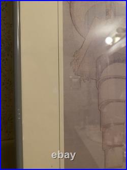 Framed FRANK LLOYD WRIGHT Exhibition Poster 11x36, Phoenix Art Museum (1995)