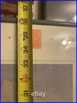 Framed FRANK LLOYD WRIGHT Exhibition Poster 11x36, Phoenix Art Museum (1995)