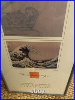 Framed FRANK LLOYD WRIGHT Exhibition Poster 11x36, Phoenix Art Museum (1995)