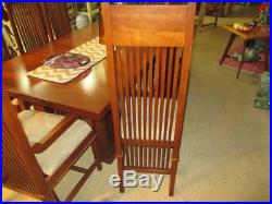 Frank LLoyd Wright Design Dining Table with Eight Chairs, VERY NICE