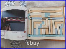 Frank LLoyd Wright Schumacher Wallpaper Matching Borders Decor Book RARE Antique