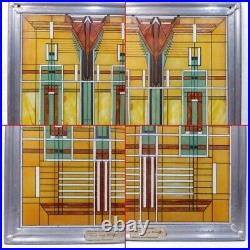 Frank Lloyd Collection Wright Art Work Bradley Mansion Vintage stained glass