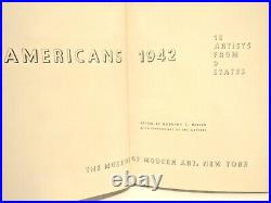 Frank Lloyd Gallery Personal Signed Book, Americans 1942 MOMA New York