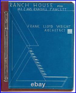 Frank Lloyd WRIGHT / Archive Specifications for Ranch House for Mr and Mrs 1955