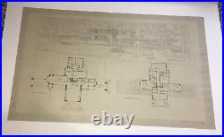 Frank Lloyd WRIGHT Lithograph Ext & Plan For Wasmuth Port Ward W Willits House