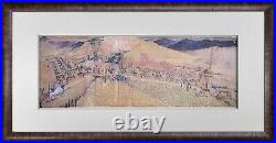 Frank Lloyd WRIGHT Lithograph LIMITED Ed. Winter RESORT Chandler, AZ withFrame
