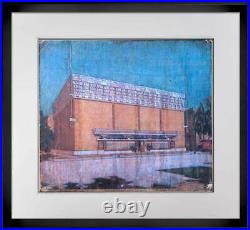 Frank Lloyd WRIGHT Lithograph LTD Edition A. D. German Warehouse WI withFrame