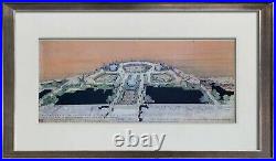 Frank Lloyd WRIGHT Lithograph Monona Terrace Civic Center withFrame