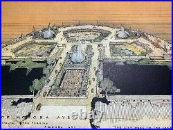 Frank Lloyd WRIGHT Lithograph Monona Terrace Civic Center withFrame