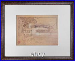 Frank Lloyd WRIGHT Lithograph SIGN Limited Edition Gale House, Oak Park, IL